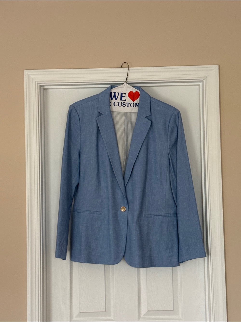 Ann Taylor Light Blue Women's Blazer Jacket